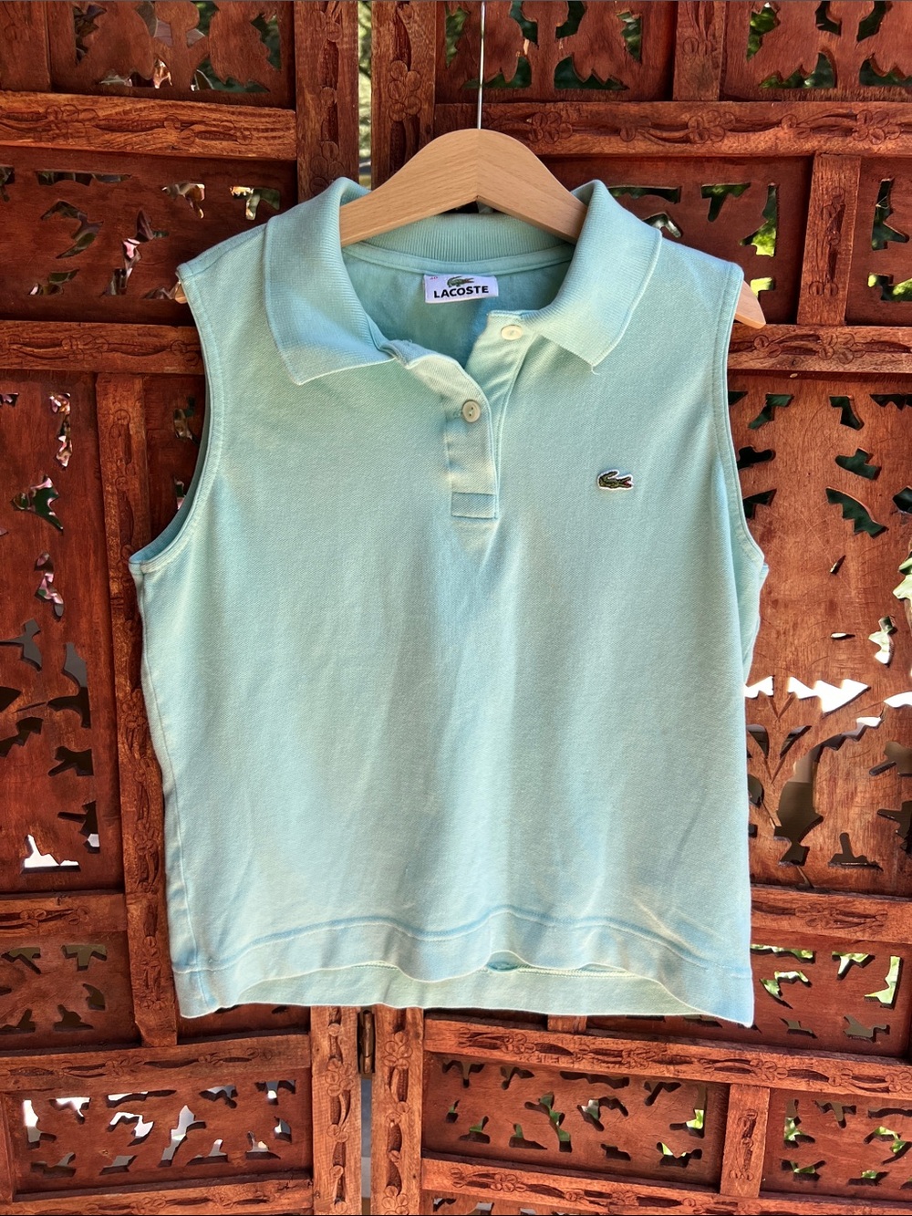 Lacoste Patel Blue Pique Polo with Crocodile Logo